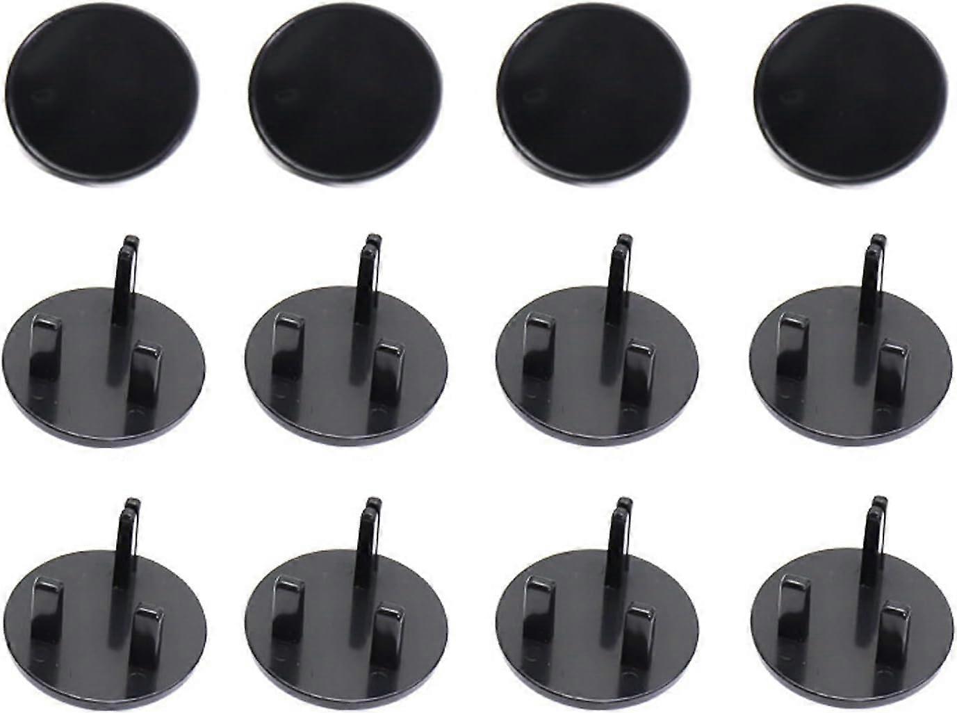 TTMA 12 Pcs Plug Socket Cover,UK Safety Socket Cover,Power Socket Protector Socket Cap, Black