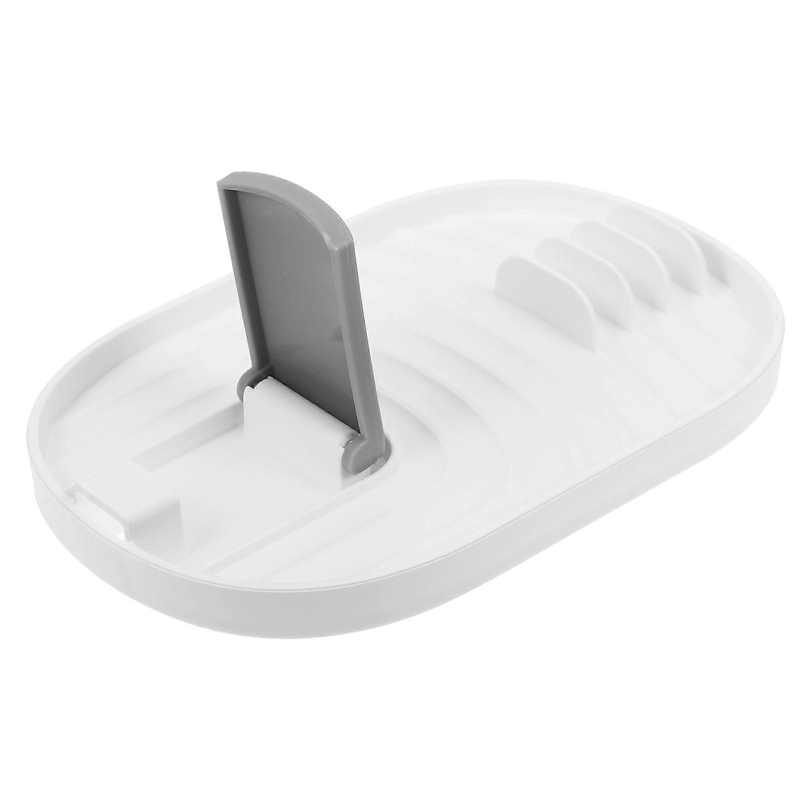 Countertop Lid Stand Kitchen Spoon Rest Home Kitchen Use .1×4.5×0.9in Utensil Storage 1Set