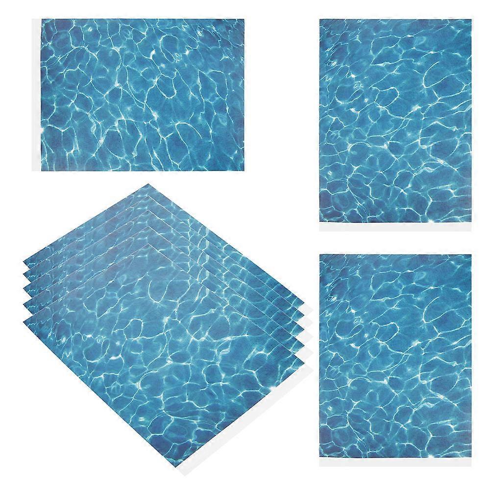 8PCS Water Grain Decals for DIY Architectural Models, Micro Landscape Stickers for Office, Nursery & Home Decor – Easy Apply & Removable Wall Art