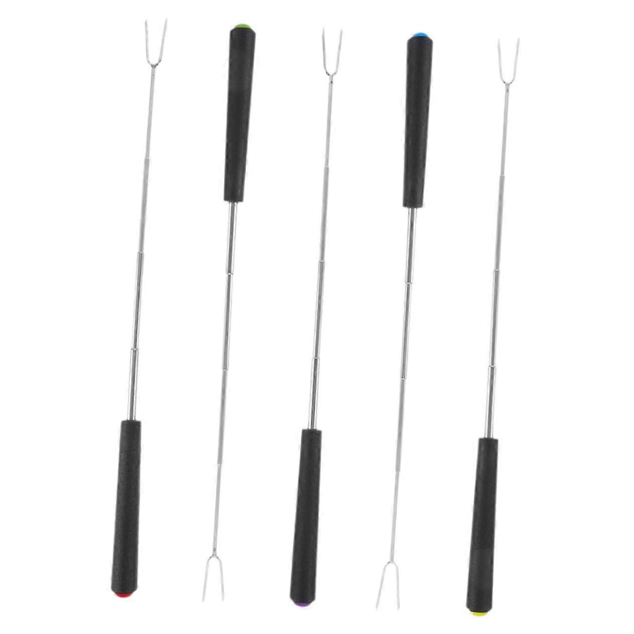 5 pieces grill fork BBQ set stainless steel