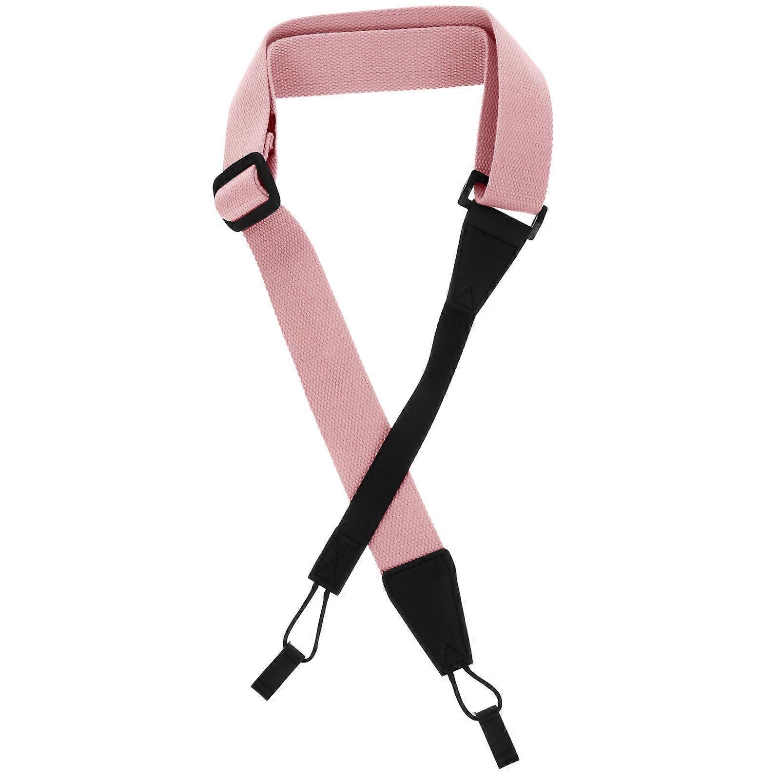 Comfortable Edges Ukulele Strap Pink Color For Musicians Simple and Practical 1Pcs