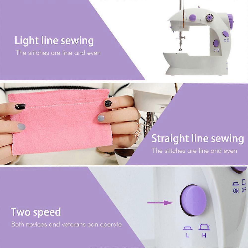 Portable Mini Eco-Friendly Material Dual Speed Mending Machine Durable for Household Fabric Sewing Practical & Gifts AC100-240V