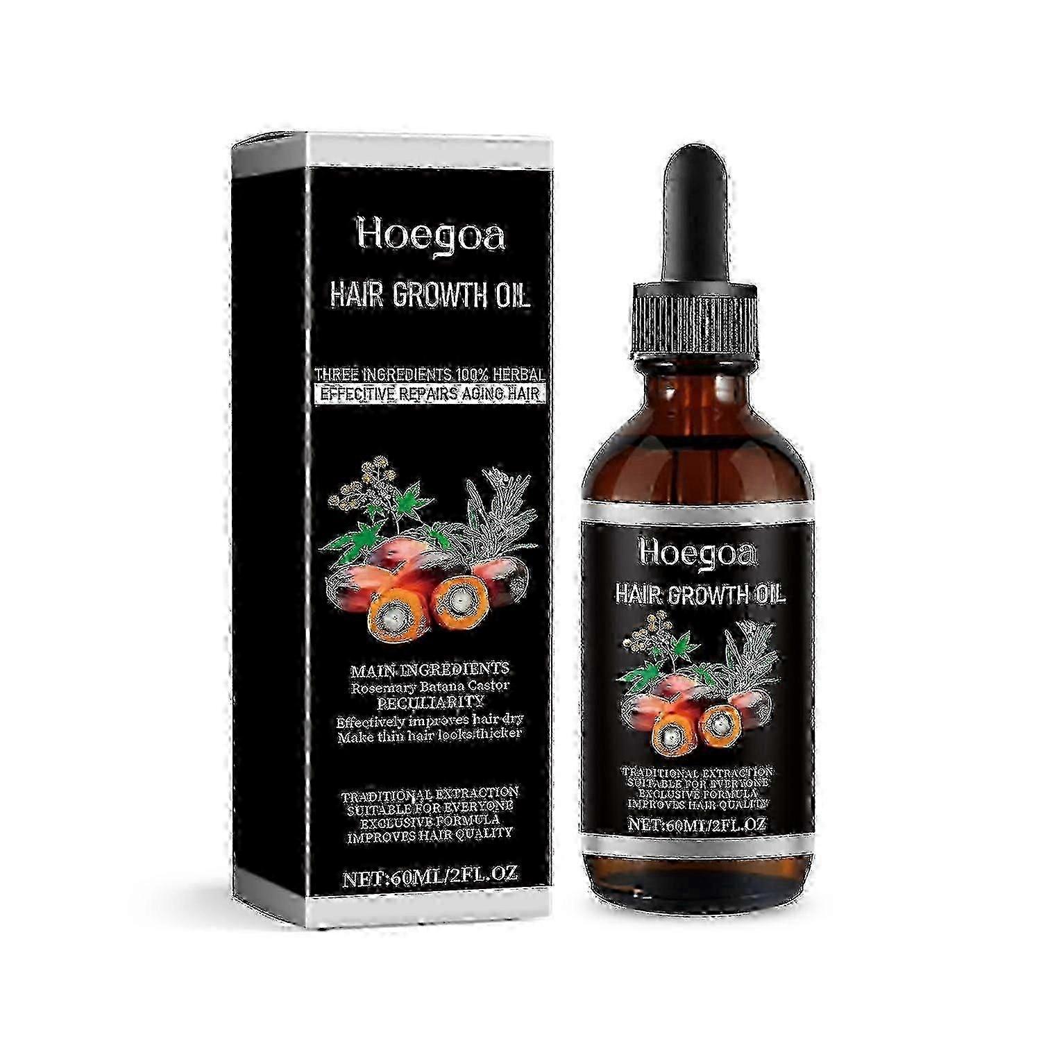 Essência de Cuidados com o Cabelo com Óleo de Palma Hoegoa, Tratamento de Massagem no Couro Cabeludo Reparação de Cabelos Secos, Cabelos Macios e Sólidos