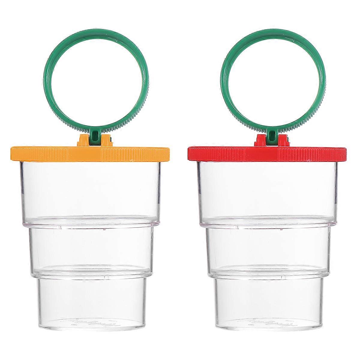 2pcs Multifunctional Magnifying Observation Box for Insects – Ideal for Outdoor Exploration, School Experiments, Camping, and Travel