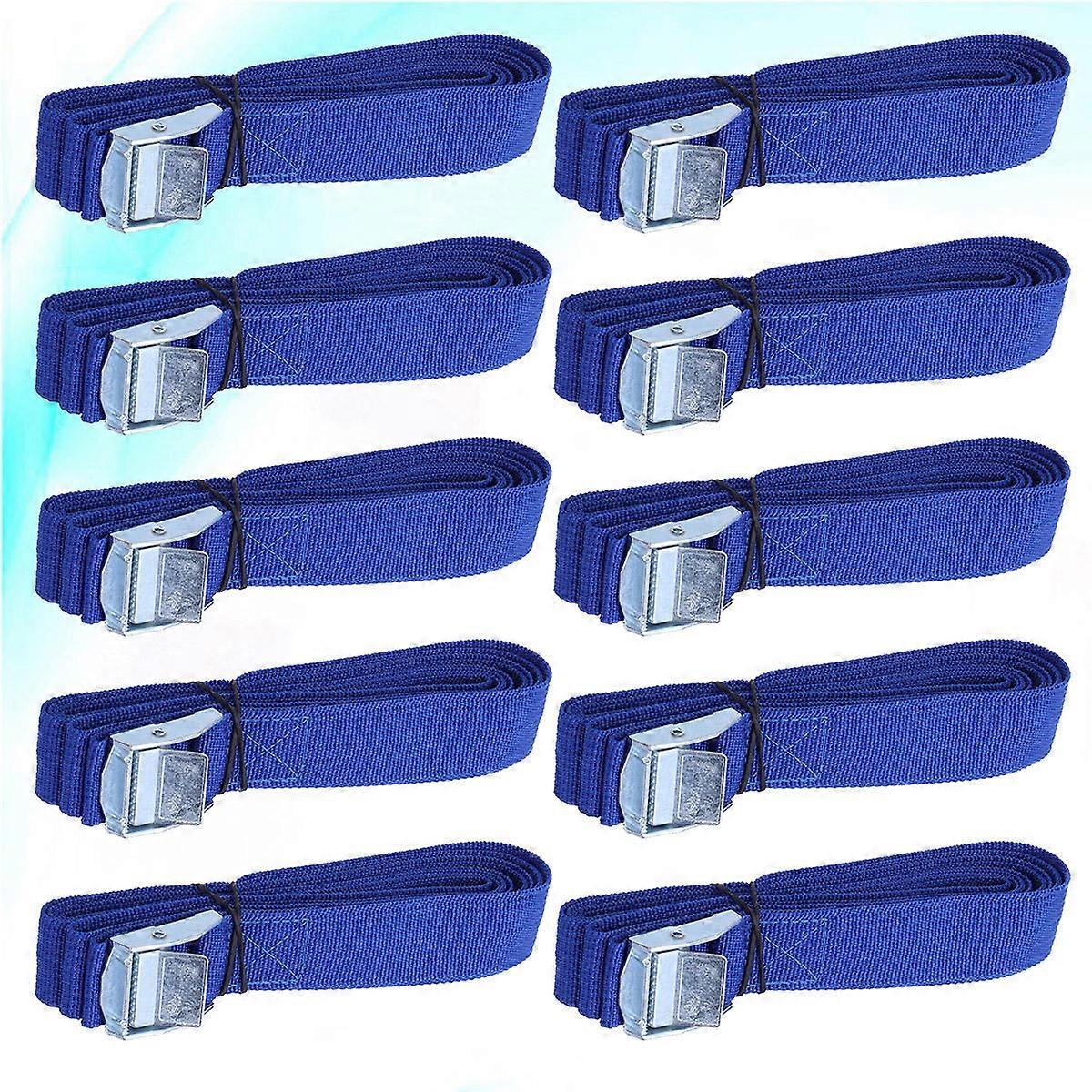 Ιμάντες πρόσδεσης λουριών μεταφορέων φορτίων στεγών για τους ιδιοκτήτες αυτοκινήτων μπλε γρήγορη απελευθέρωση 250x2.5x0.1cm