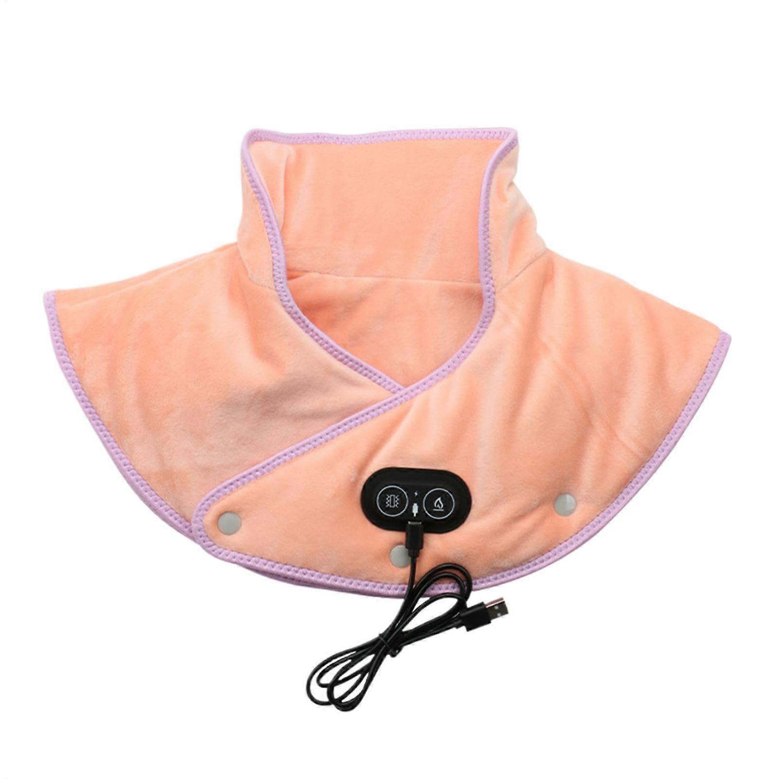 Shoulder Heating Pad with Massage – 3Level Heated Neck Wrap, Fast Heating, Auto ShutOff Rose