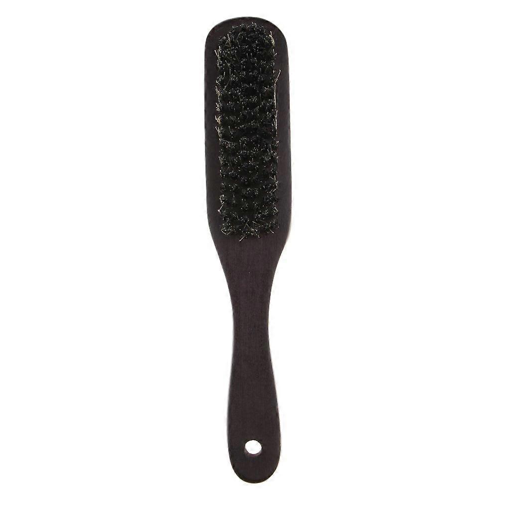Beard Brush Men Natural Bristle Moustache Styling Tool for Exfoliating Skin with Beard Balm and Oils
