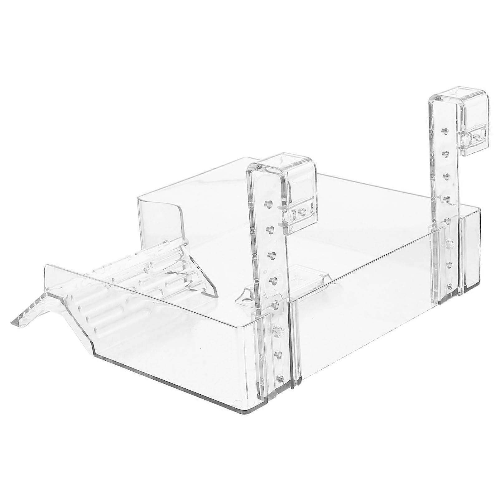 Hanging Removable Sun Platform For Turtles With Guard Rail And Ladder, Adjustable Rest Deck For Aquariums, Turtle Species