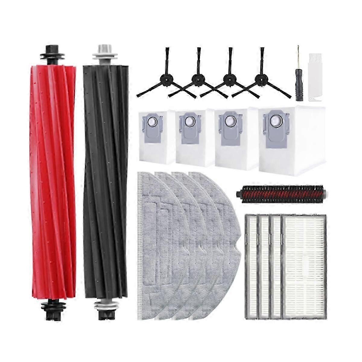 Accessories Kit Compatible for S8 Pro Ultra Robot Vacuum Dual Main Brush Side Brush Hepa Filter Mop Edition 0718