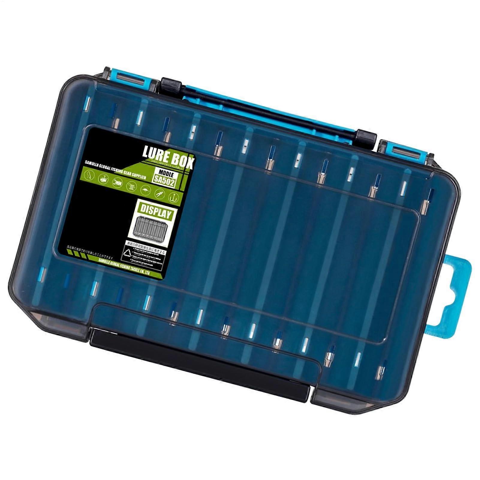 Tackle Box Organizer – Fishing Tackle Storage Box with Adjustable Dividers Blue