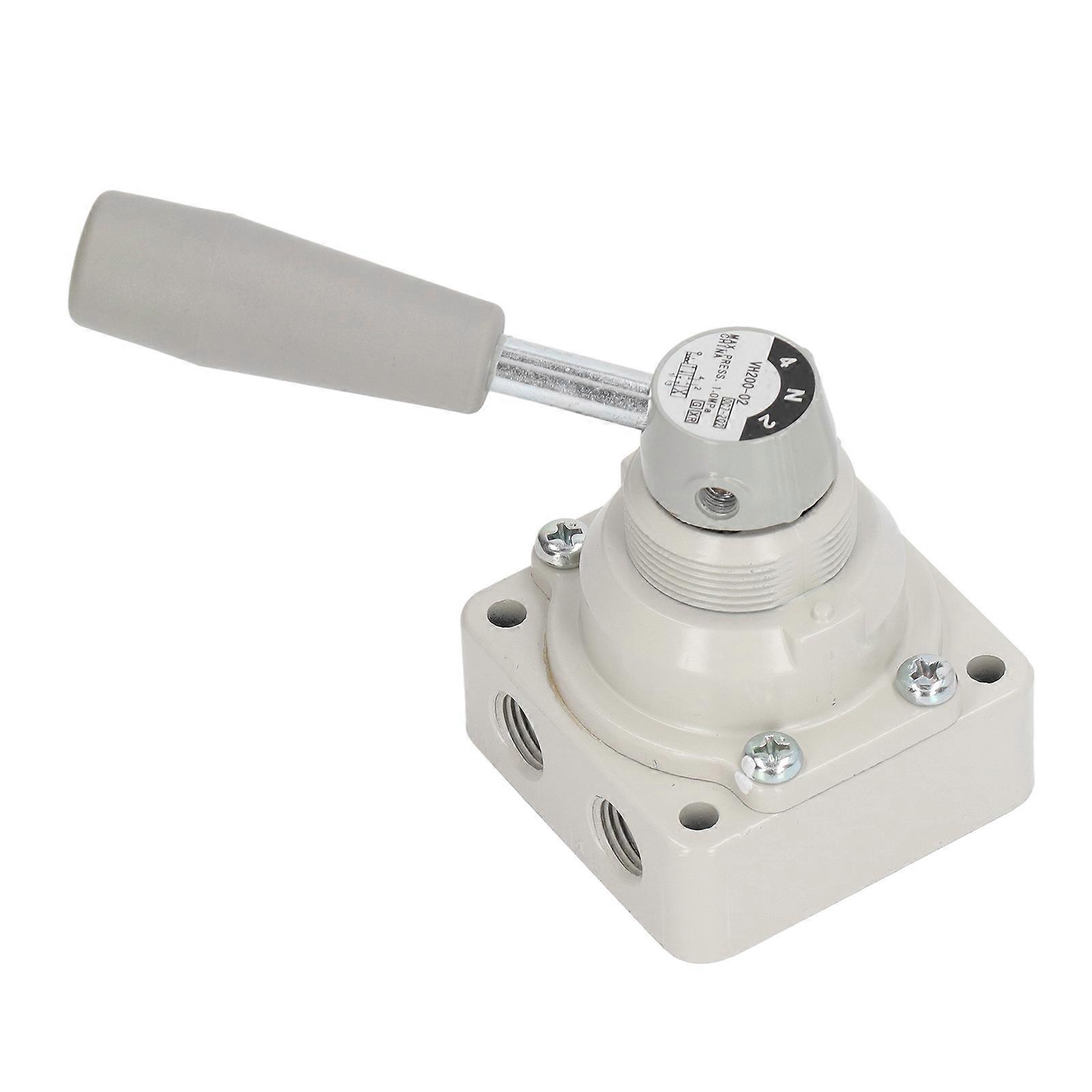 Manual Rotary Valve with Handle 3 Position 4 Way Reversing Bidirectional Flow Control Valve 