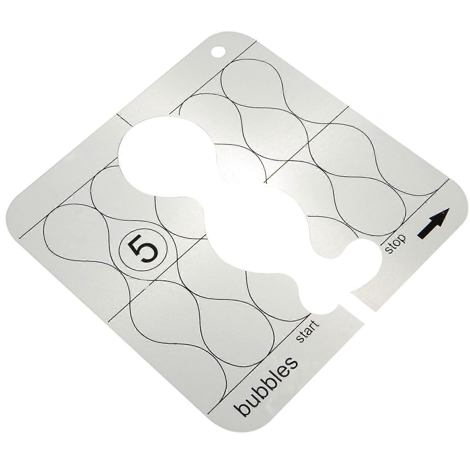 Patchwork Sewing Fabric Ruler Durable Acrylic Square Template Design For Quilters Improve Work Efficiency 1Pcs