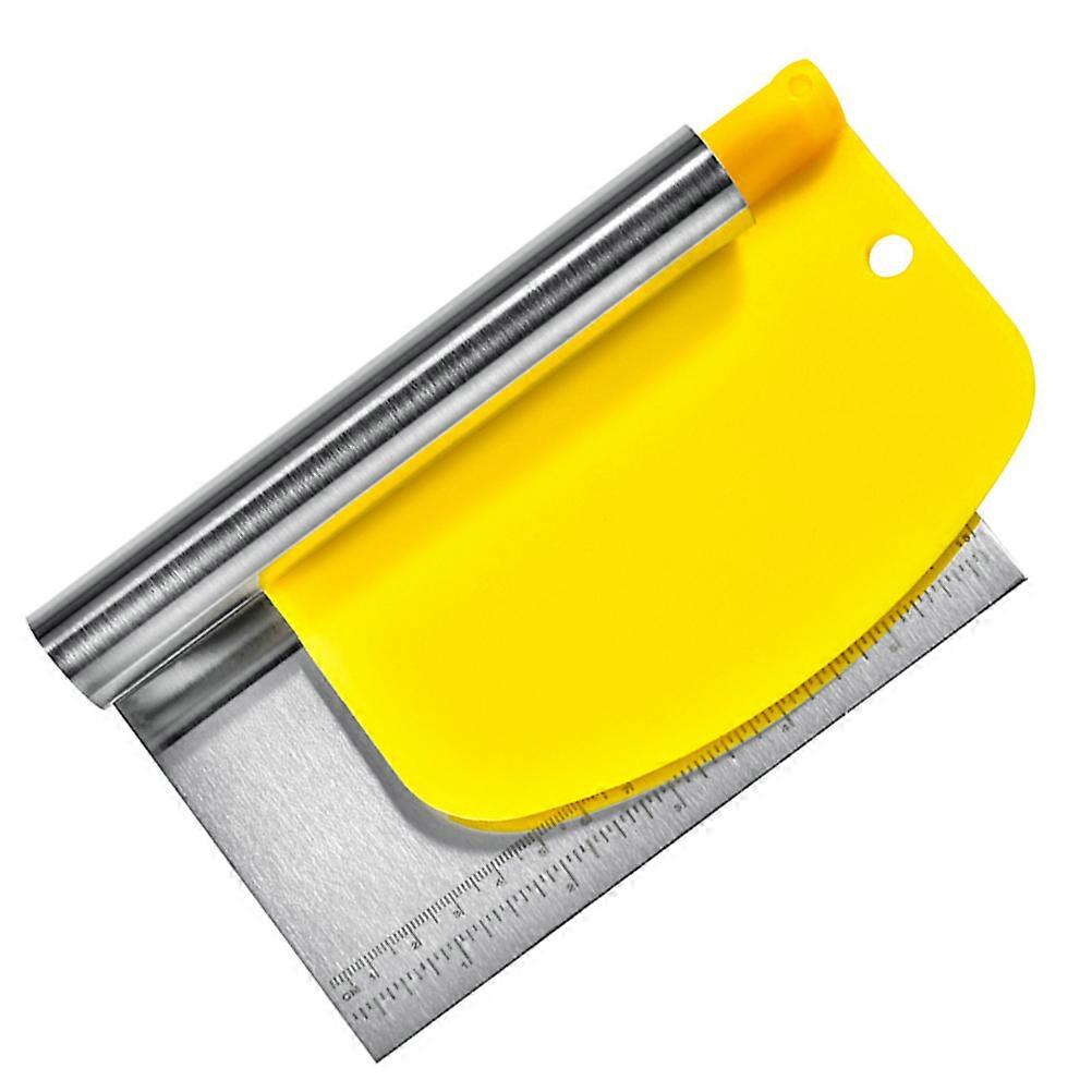 Yellow Stainless Steel Dough Perfect for Baking and Kitchen Use with Scale 1 Set
