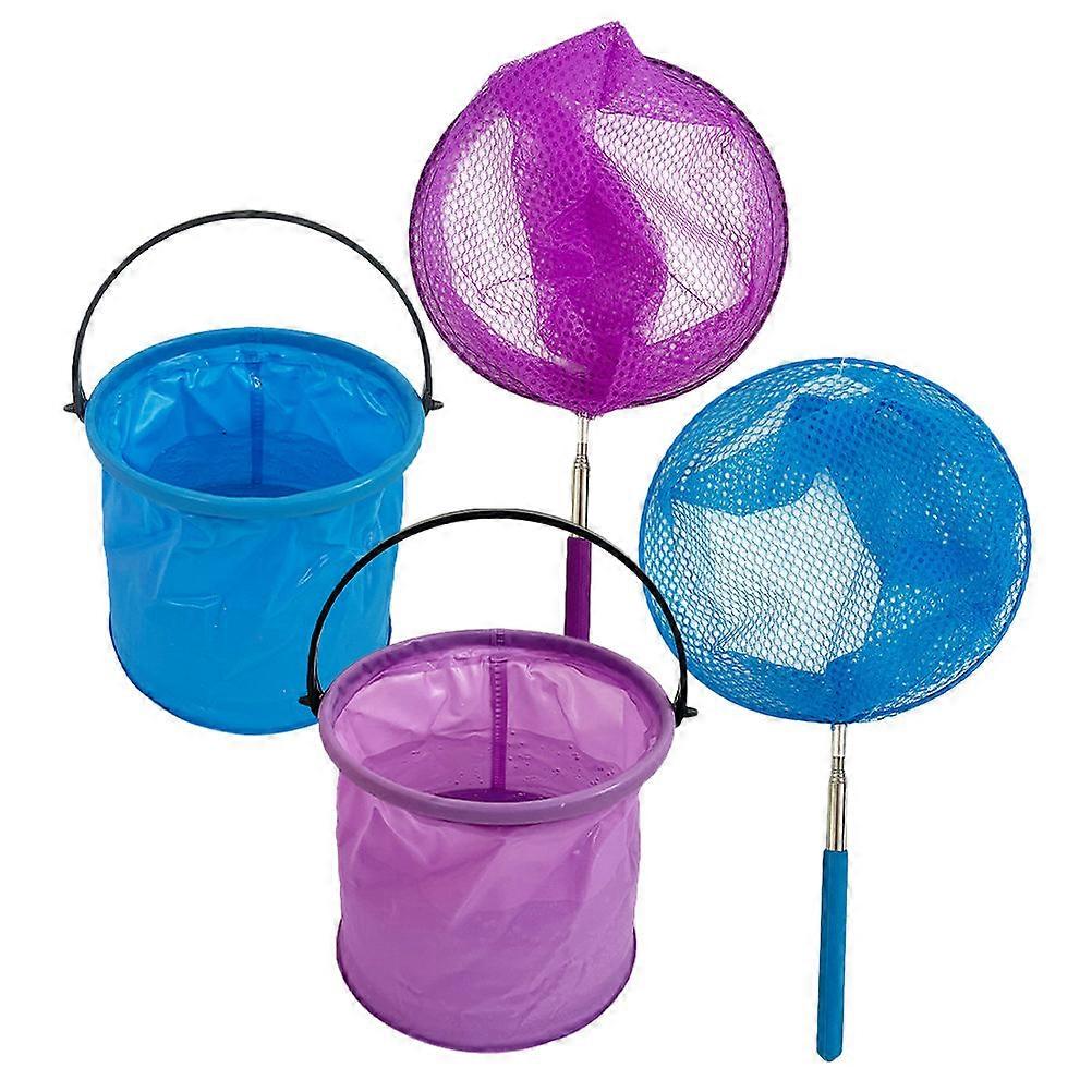 Telescopic Fishing Net Crab Catching Tool Portable Beach Essentials Square Shape 1Set