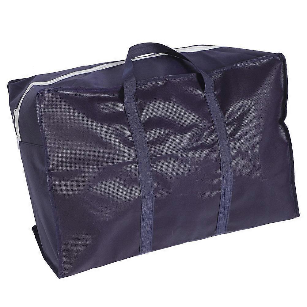 Clothing Storage Bags Comforter Storage Bag Books Storage Moving Purple 50.00X30.00X25.00CM Quilt Storage Non-Woven Fabric 1Set