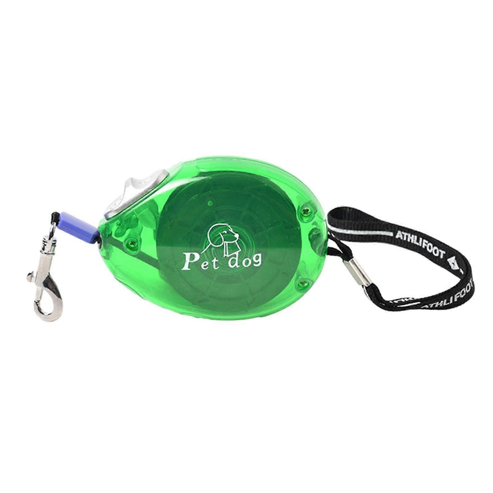 Telescopic Dog Lead 8.2 Feet For Training, Tangle-Free Anti-Bite Leash With Non-Slip Handle, Green