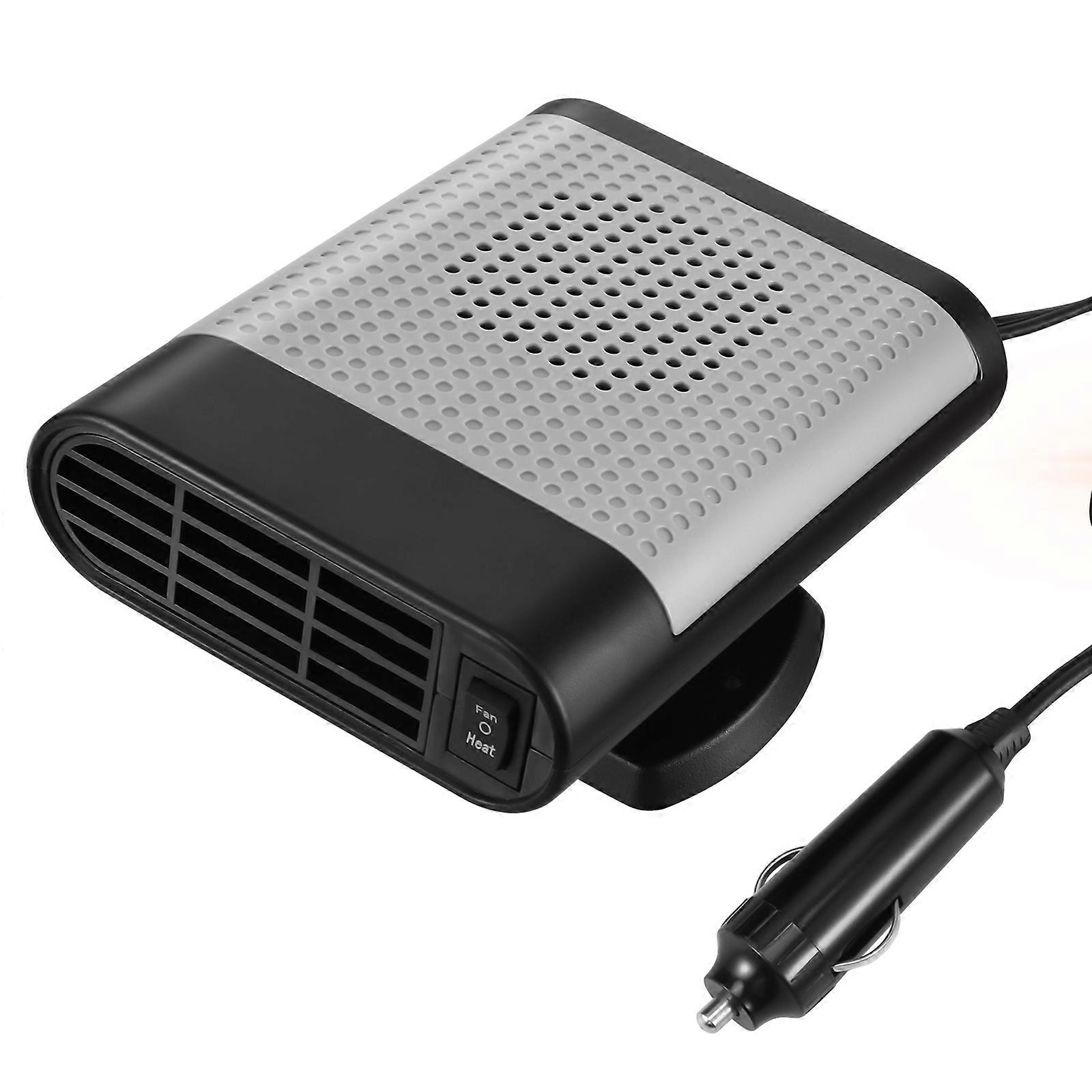 Portable Car Heater Defroster Car Use Rectangular Shape ABS Material Defogging 14.8x11x7.5cm 1Pack