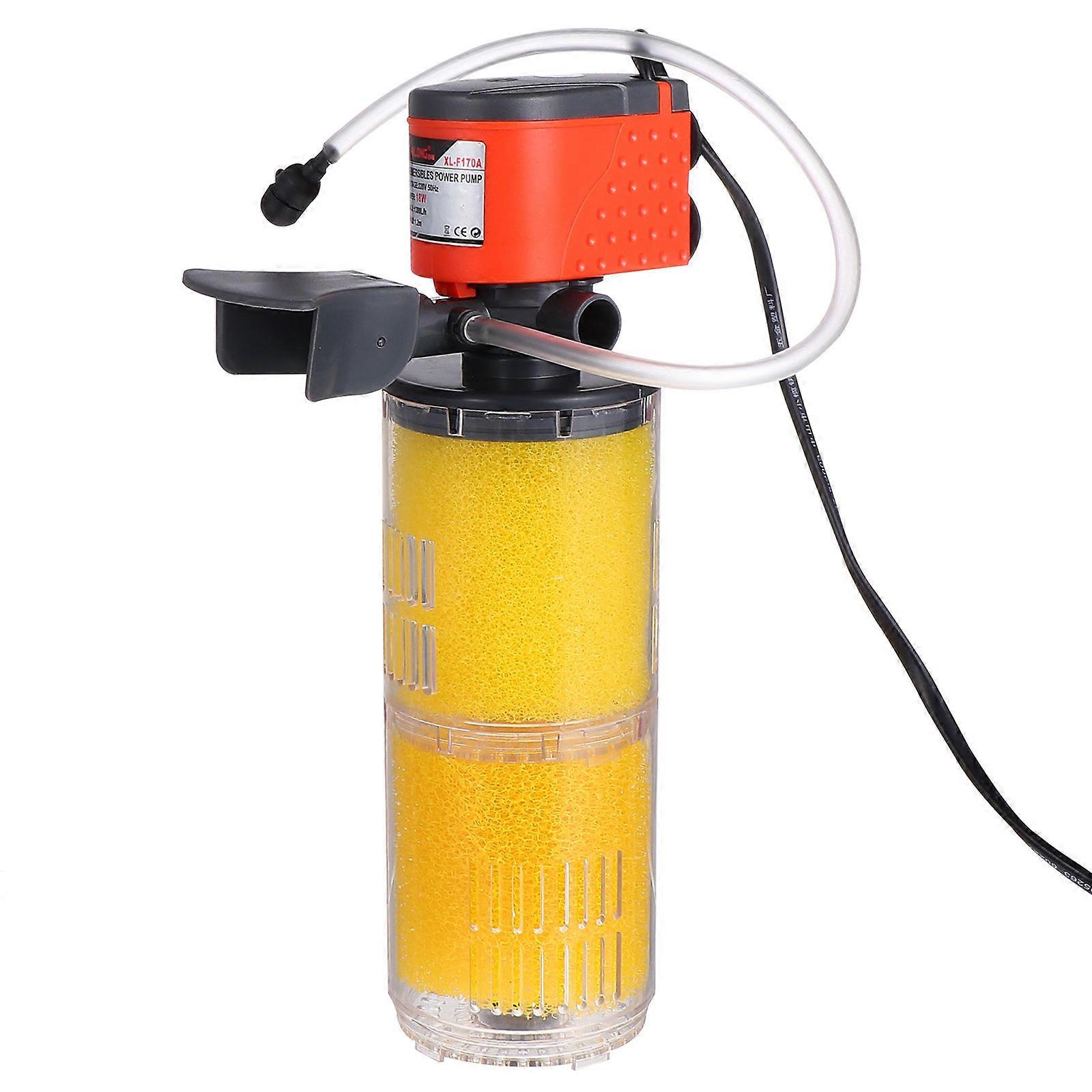 Aquarium Water Pump For Fish Tank Submersible Pond Filter Pump 25.00X7.00X7.00CM 3 In 1 Filter 1Pack