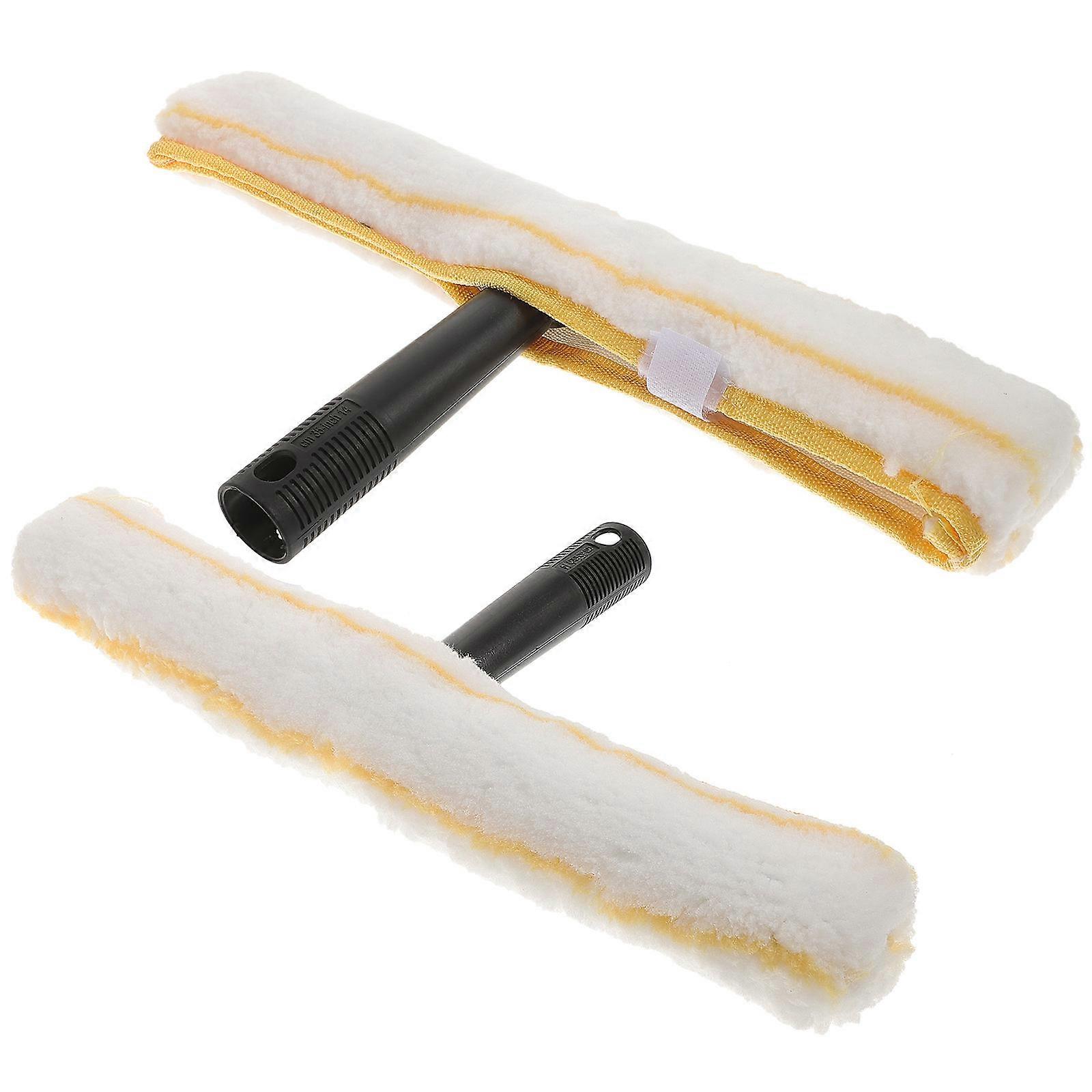 Window Cleaner Wipers Water Plastic Bathroom Glass Squeegee Home Users 2Sets