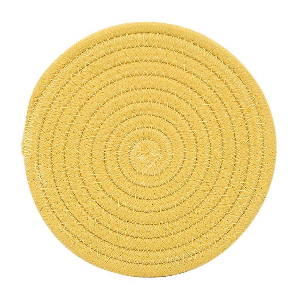 Cotton Thread Coasters Cotton Thread Weave Coaster for Decoration 1Pcs
