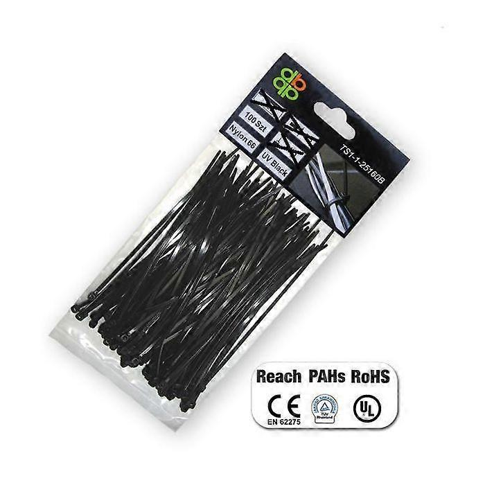 Bradas Tape Ετικετοποίησης - TS1148450B - ΜΑΥΡΟ ΠΛΑΣΤΙΚΟ ΛΟΥΡΆΚΙ 4.8x450/100τμχ