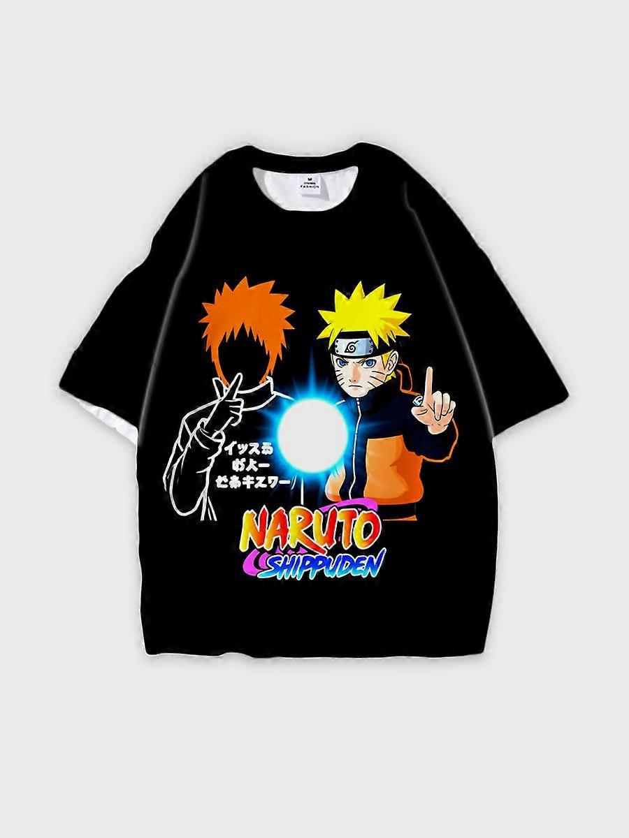 T-Shirt Rundhalsausschnitt Role Pattern locker kurzarm E1167