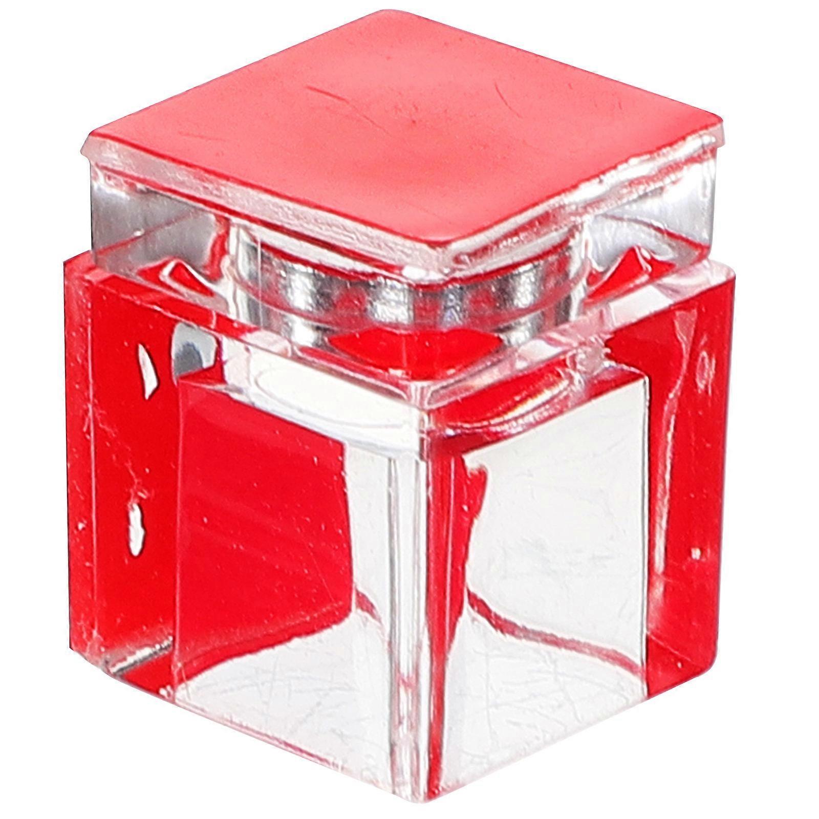 Masteelf 1 Set Magnetic Latch Self Adhesive Acrylic Catch Buckle Transparent Acrylic Cabinet Latch