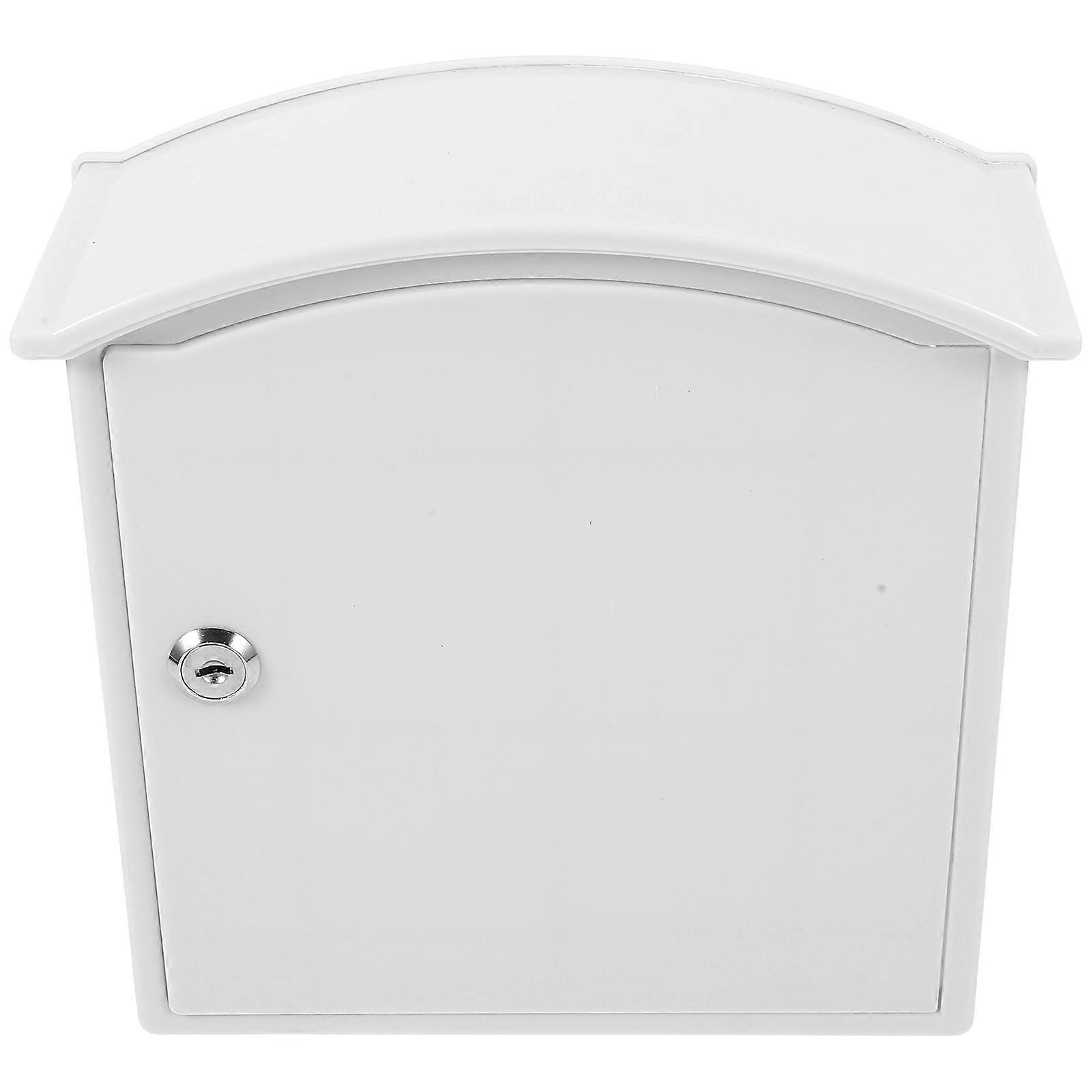 Wall Mounted Lockable Milk Box Durable Outdoor Package Container for Porch Milk Bottles Mail Storage