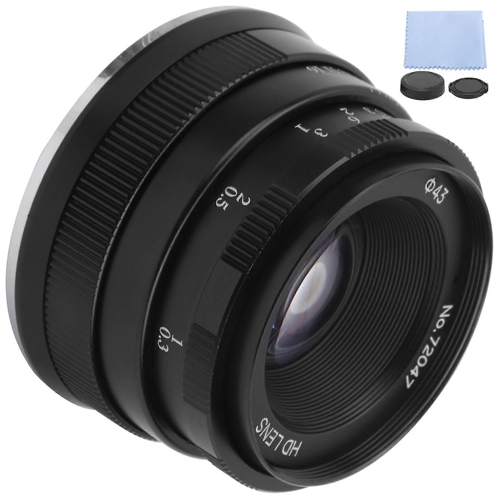 NEWYI 35mm F1.7 FX Mount Large Aperture Portrait Fixed Focus Manual Lens for Fuji XT4(black )