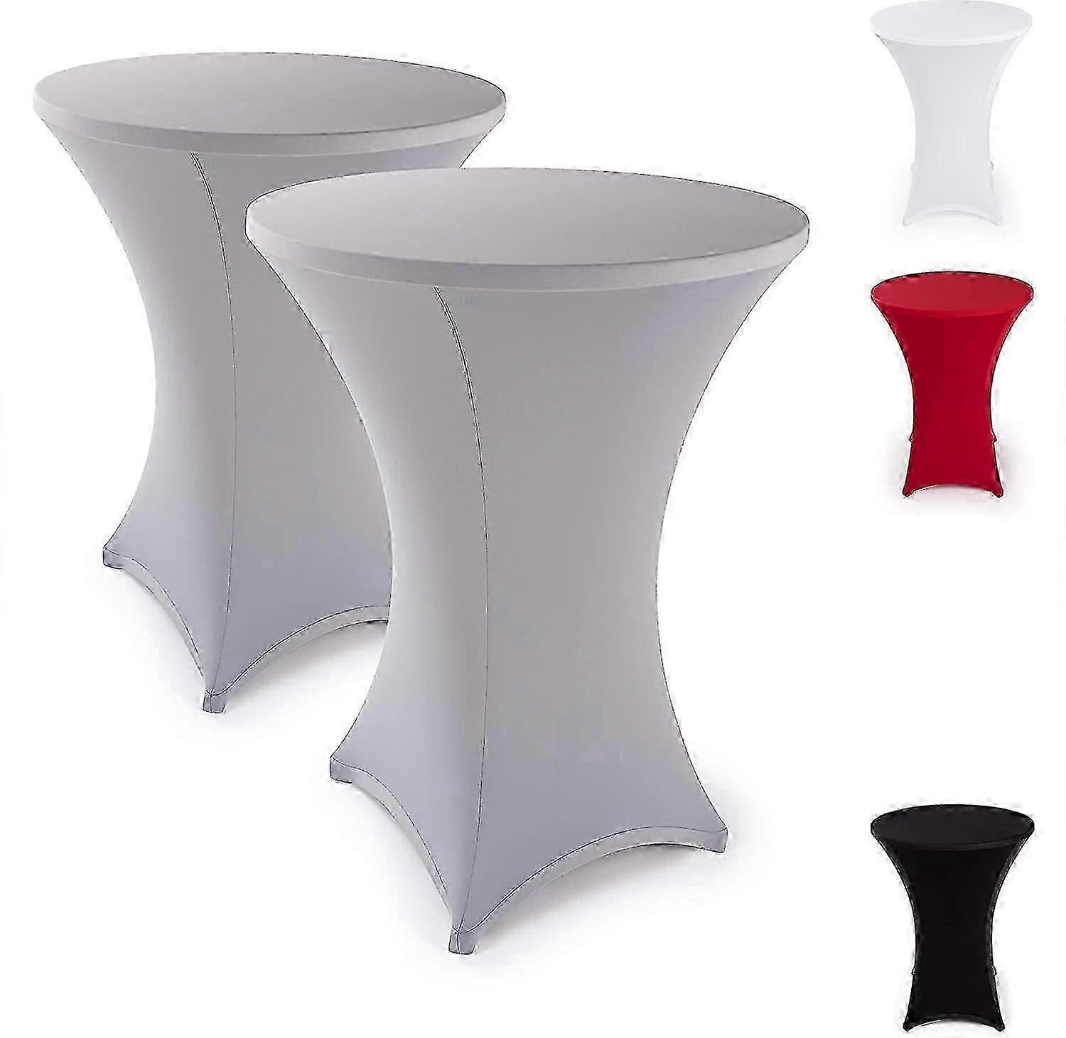 Bar table cover for bistro in stretch anthracite