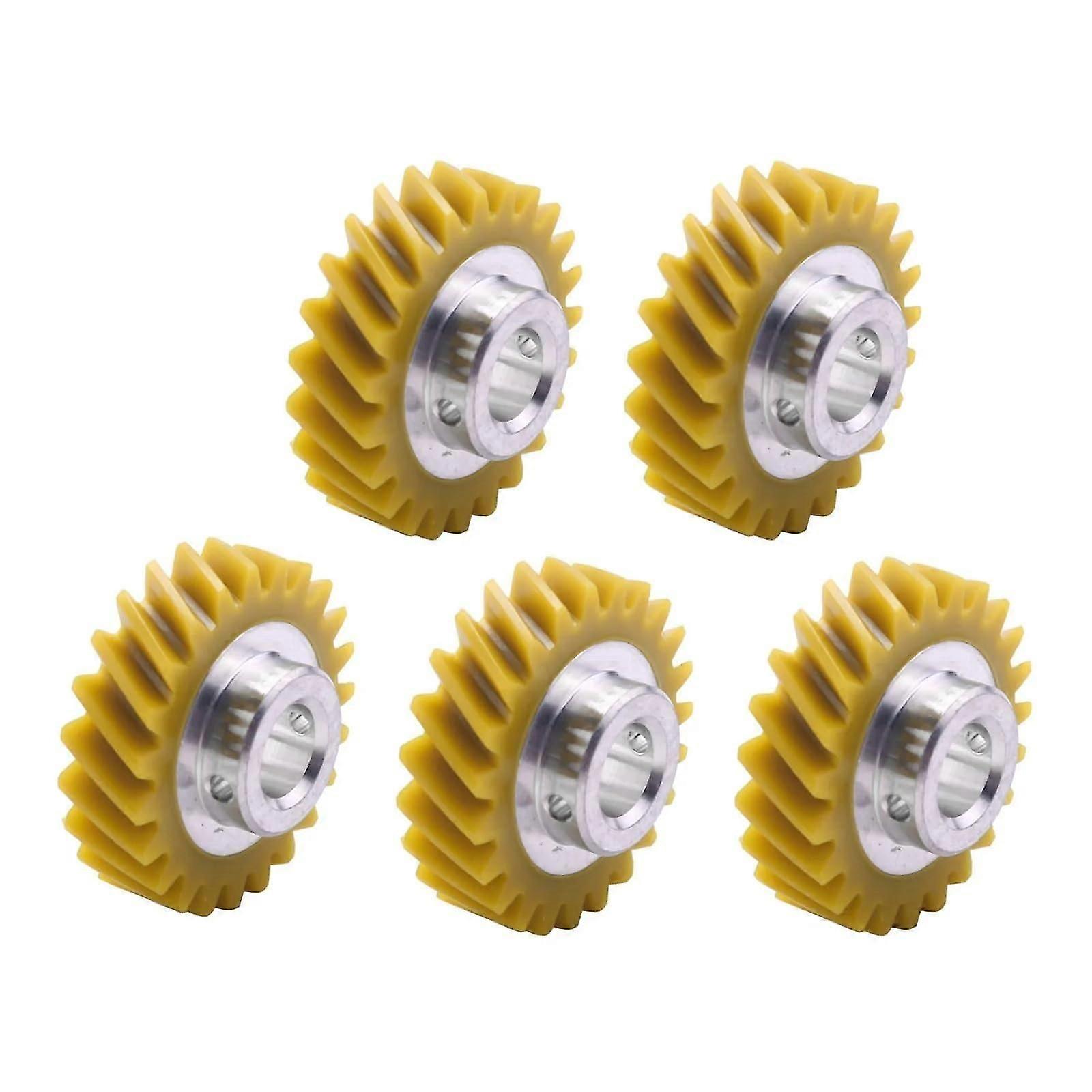 5-Pack Mixer Worm Gear Replacement Set - Compatible with Multiple Stand Mixer Models