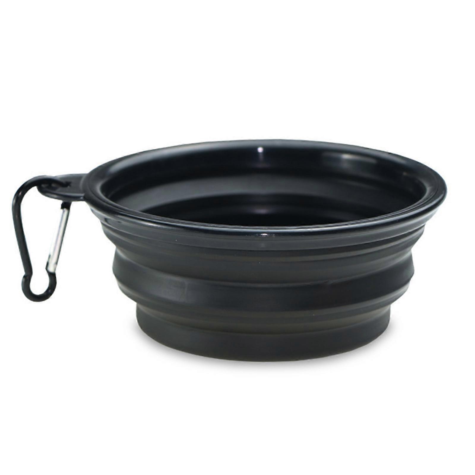 350ML大号可折叠可折叠硅胶碗户外旅行便携式小狗食品容器喂食碗配件