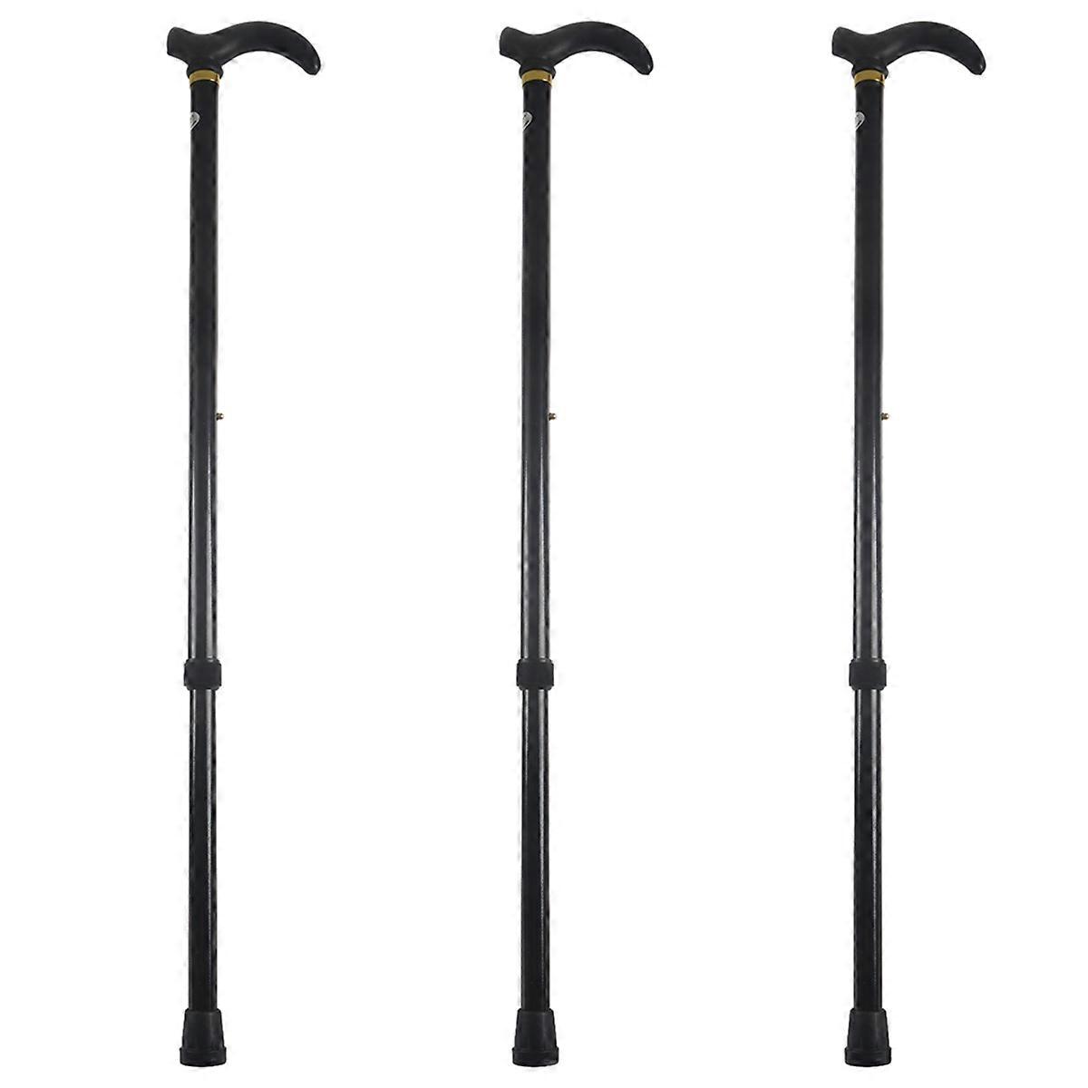 3X Aluminium Alloy Ultralight Walking Stick Adjustable Walking Cane for Elderly