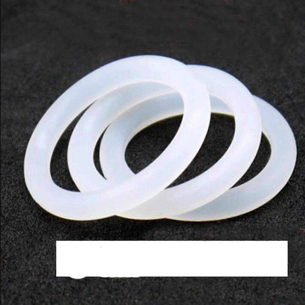 5mm Silicone O Ring Sealing Ring White Rubber, OD 16mm to 80mm, China, Compatible with OD 65mm and CS 5mm, 2 Pack