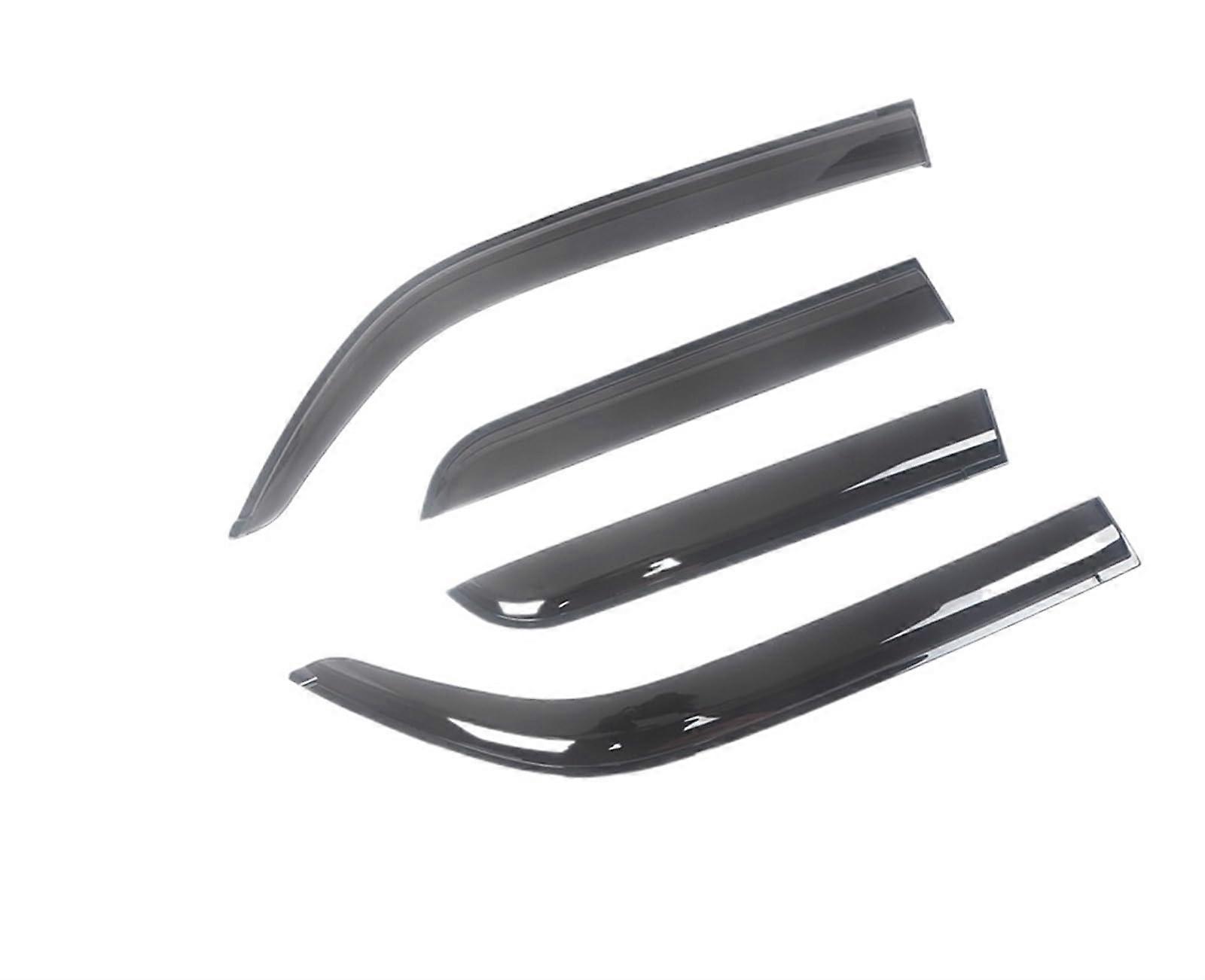Wind Deflectors for 2006-2018 Ridgeline, Side Window Visors, Rain Guards, Dark Smoke Finish, Size 06-14