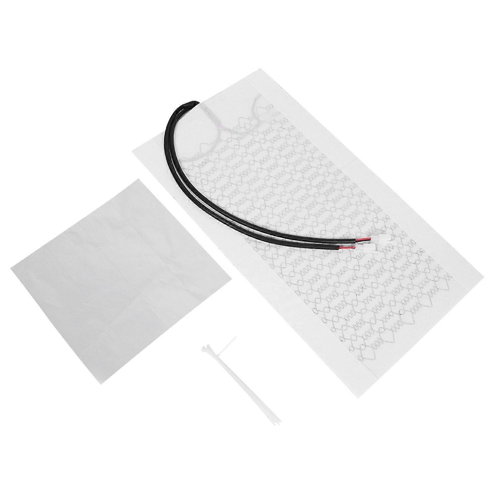 Värmedyna för bilsäte 12V 53x27cm kolfiber