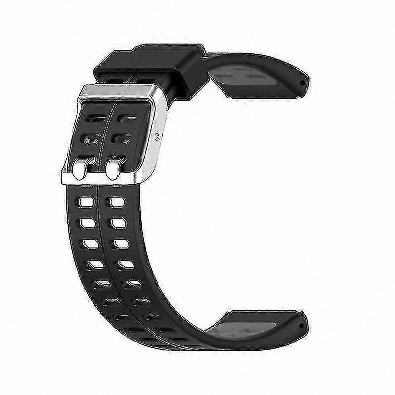 Silicone Watch Band for Fitness Tracker, Sweatproof and Adjustable Replacement Strap