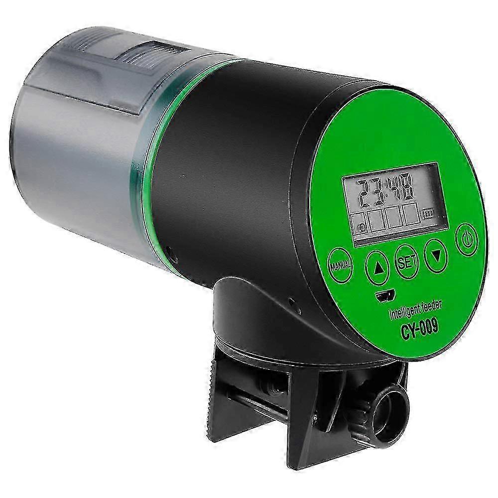 Smart USB-genopladelig automatisk fiskefoderautomat med digital timer til akvarier