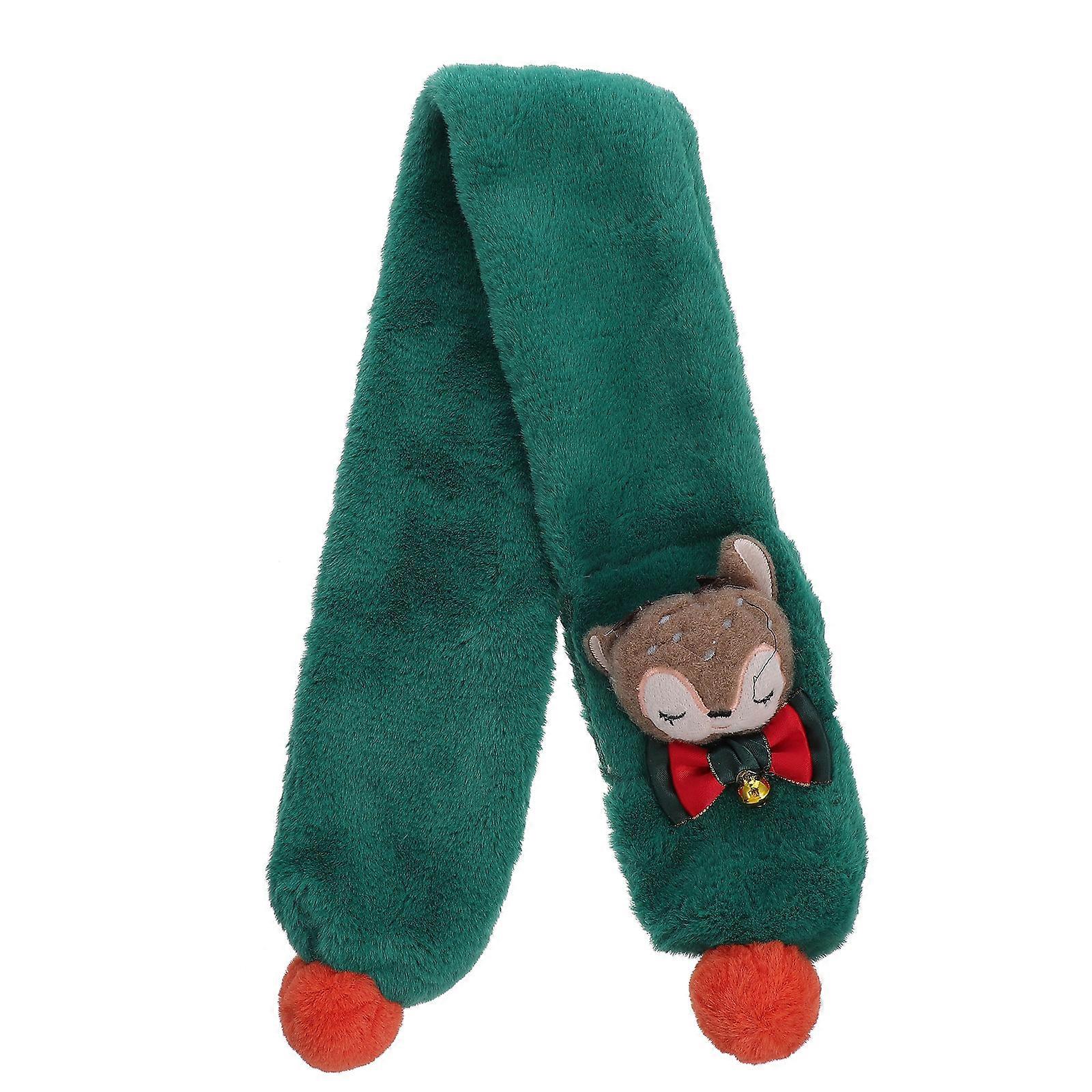 Foxes Design Scarf for Children Daily Wear to School Warm Polyester Pc