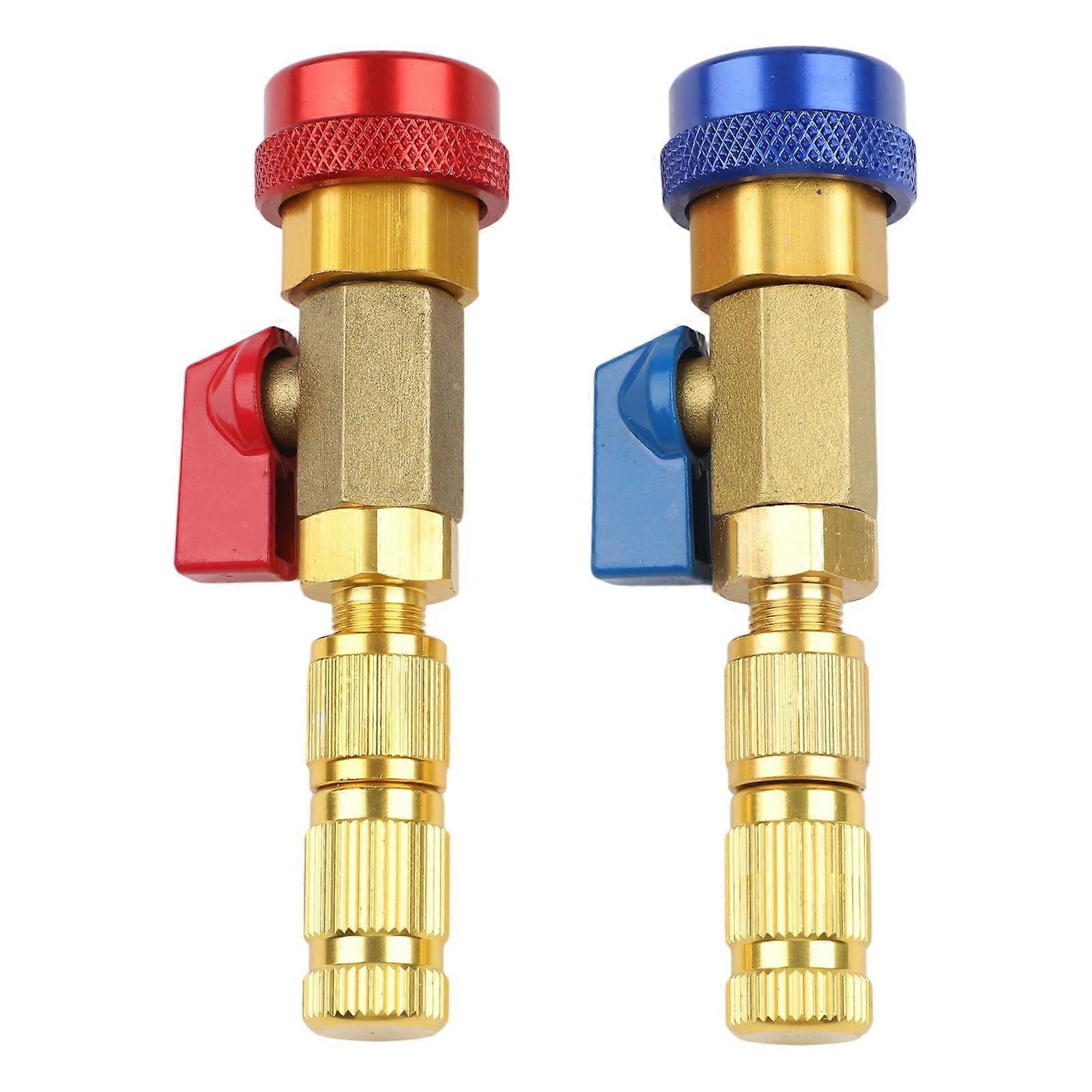 Professional valve core removal tool for car air conditioners with snapon design and brass construction, compatible with R134A and nonslip grip.