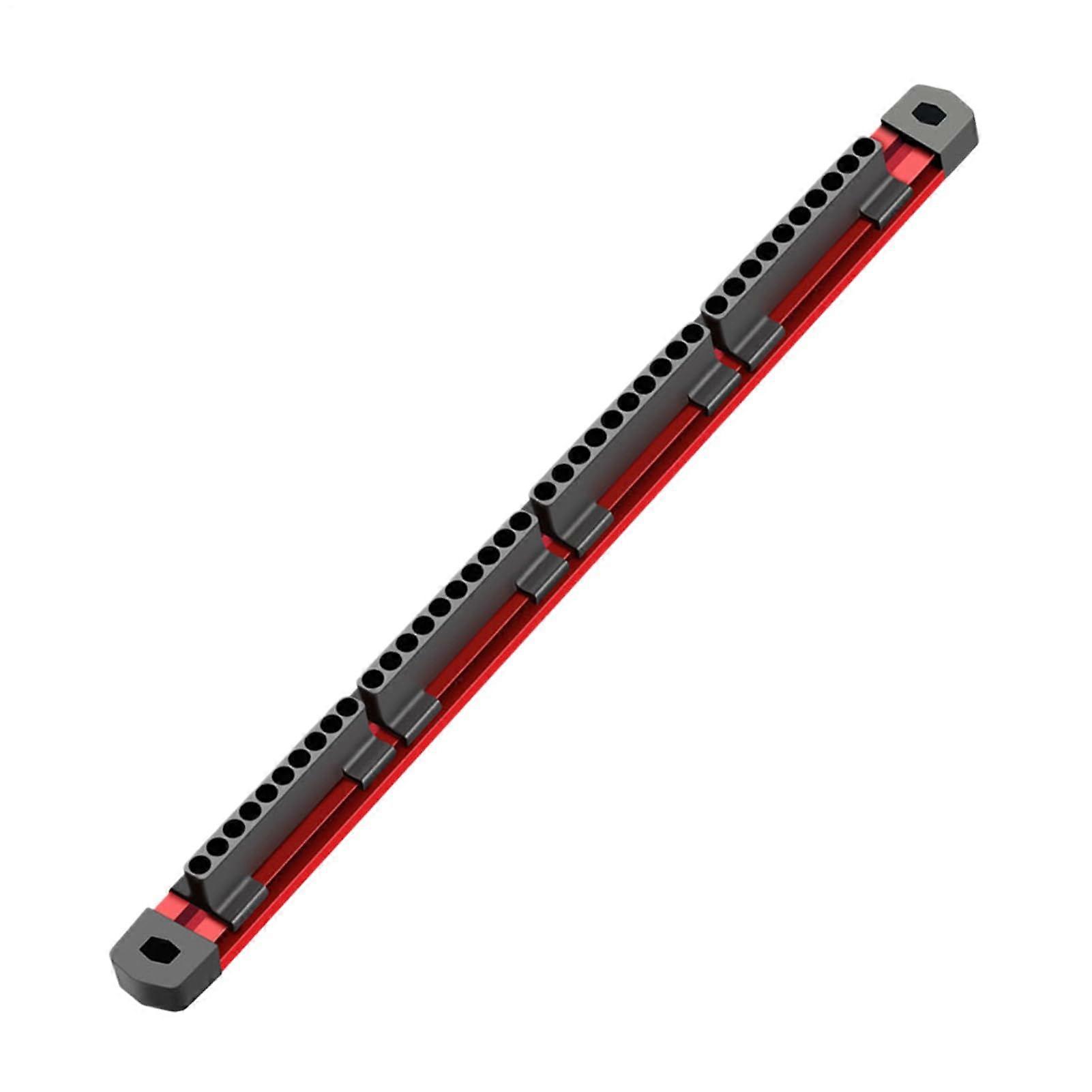 Magnetic bit holder for drill, 40 wallmounted slots for screwdriver bits – spacesaving