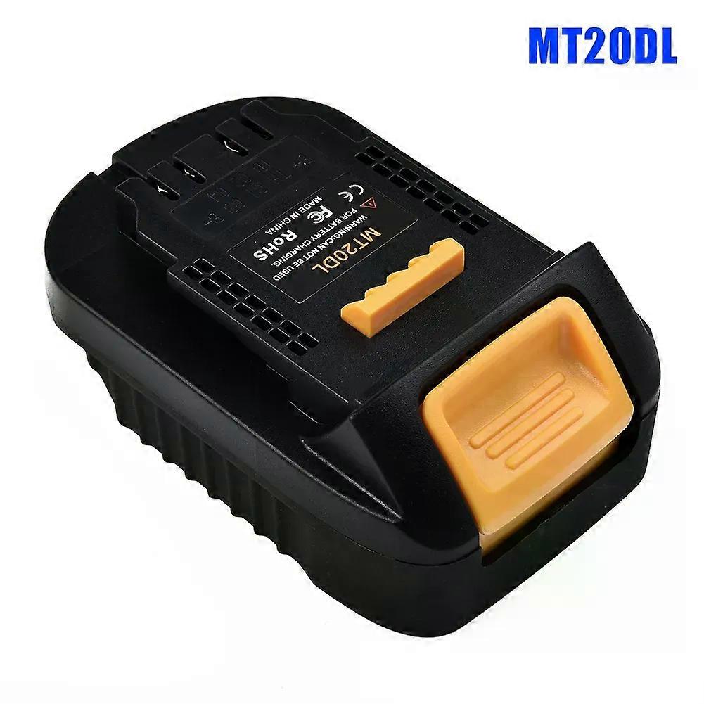1PC MT20DL Battery Inverter Adapter for Makita 18V Bl1830 Bl1860 to De Walt 18V Dcb200 Power Tools Battery Charger
