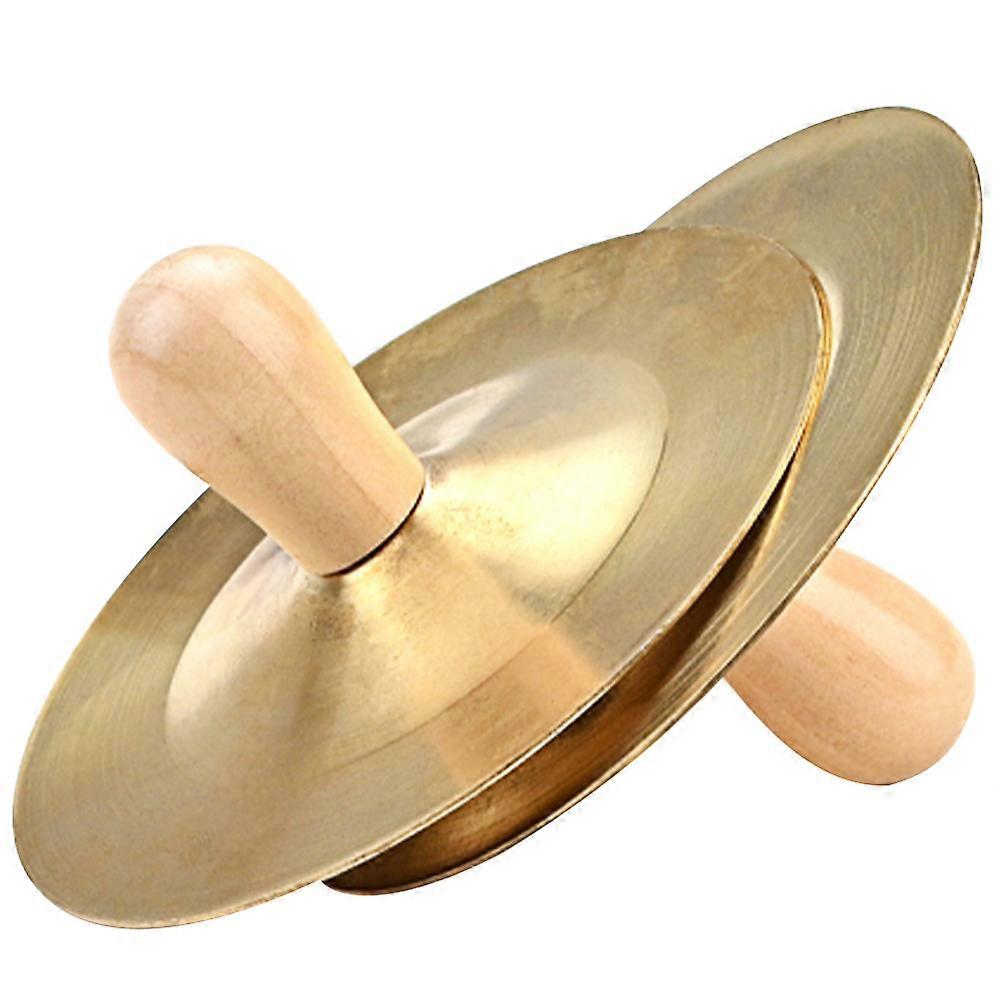 Finger Cymbals with Handles – Small Hand Percussion Instrument for Rhythm Practice, Dance, and Music Education