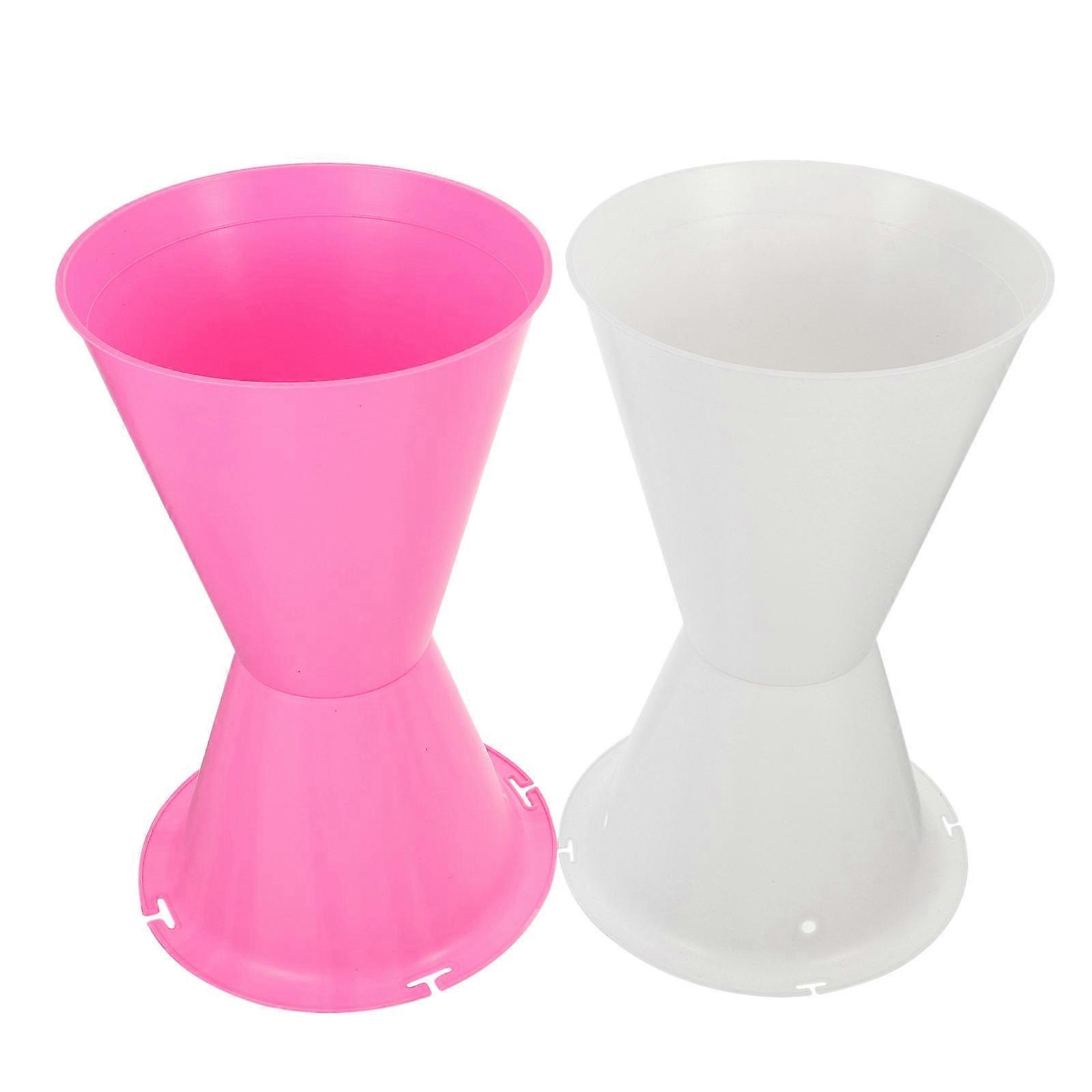 Flower Arrangement Tool with Assorted Colors for Fixation Use Made of Plastic 4 Pcs