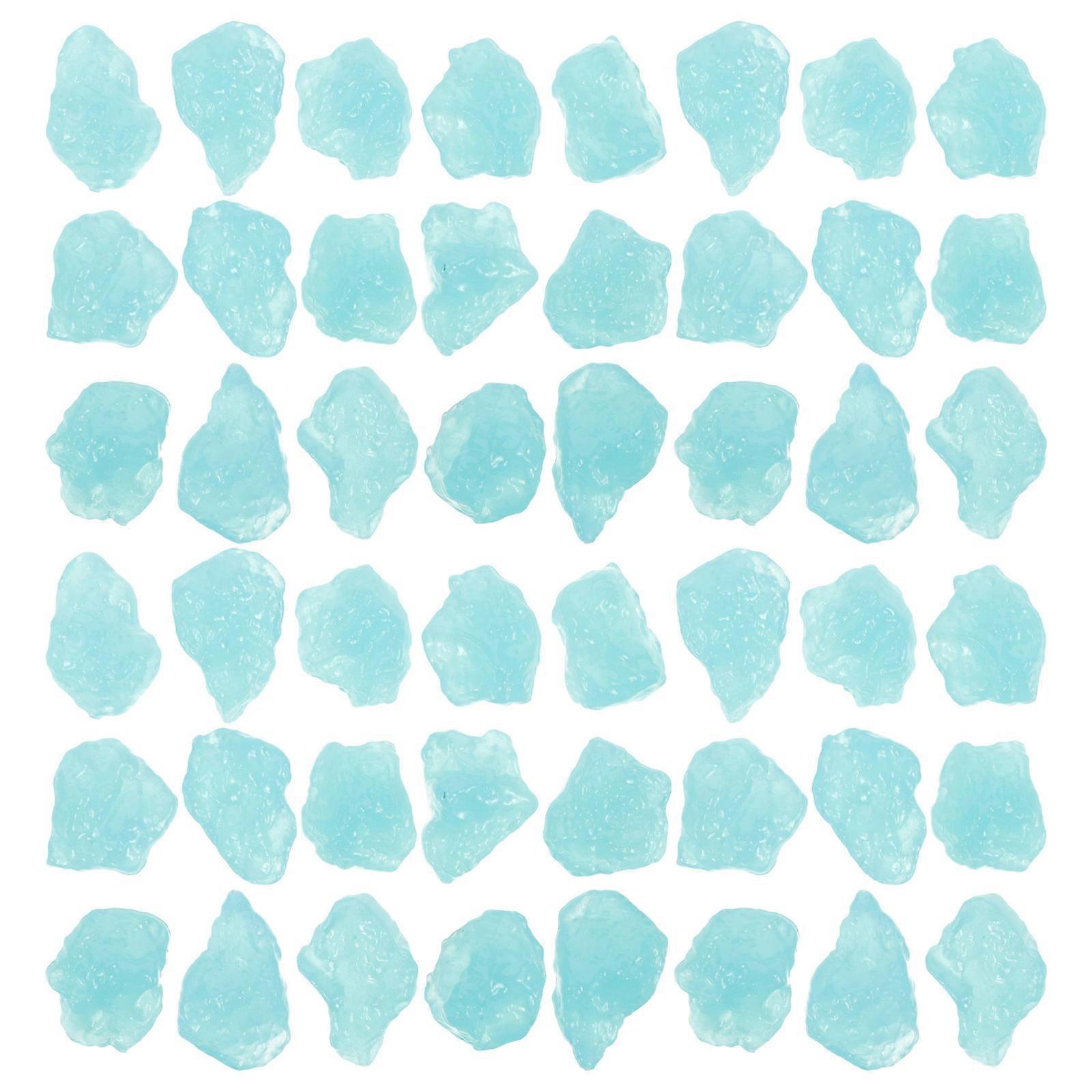 Decorative Rocks for Outdoor in Dark Planter Vase Sky-blue 100Pcs