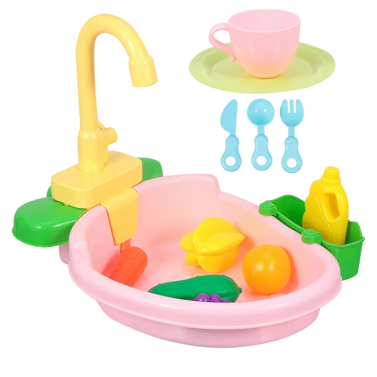 Kitchen Accessories Toys For Kids Fun Learning Party Decorations Imagination Development Pink 1Set