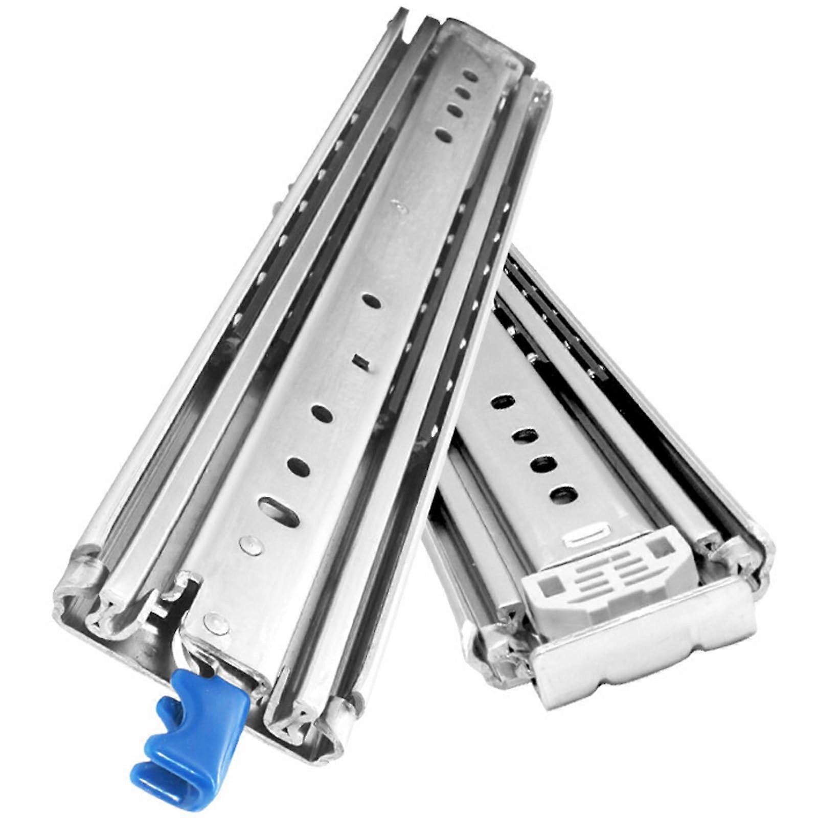 Heavy Duty Drawer Slides 250-1500mm Full Extension Ball Bearing With Lock Industrial Office Cabinet