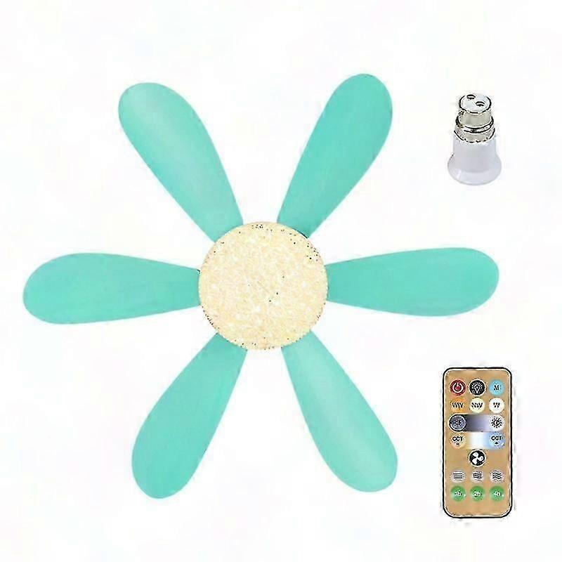 E27 Reversible Ceiling Fan with Remote Control 40W Modern Bedroom Fan Light