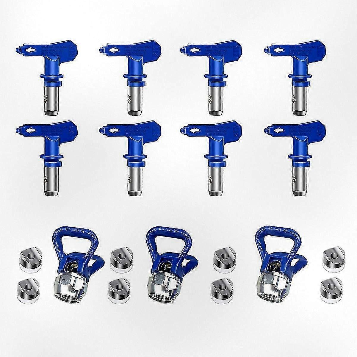 8-Pack Reversible Nozzles for Airless Paint Sprayers - Versatile Spray Tips for Smooth and Efficient Painting