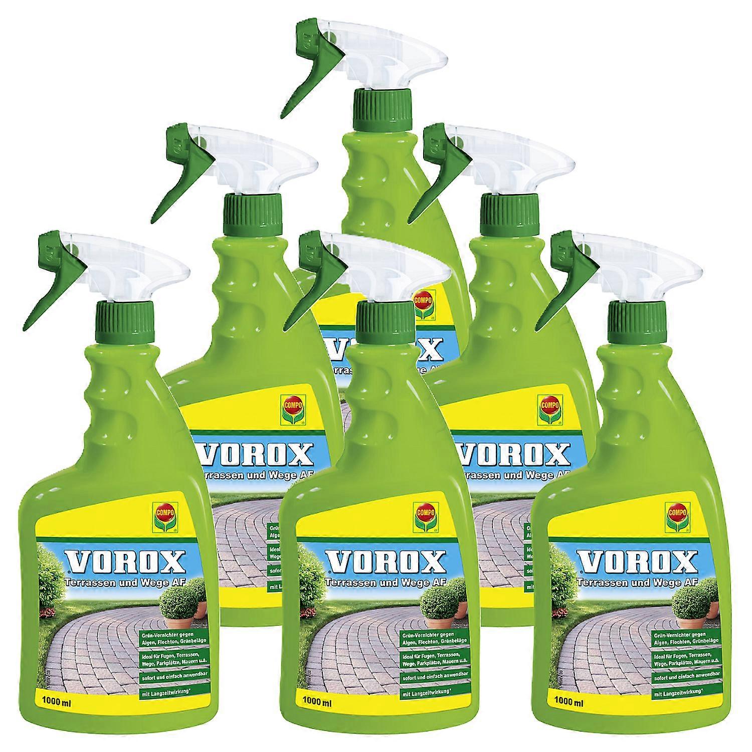 6 x COMPO Vorox® terassit ja polut AF, 1000 ml